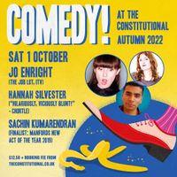 Comedy at The Constitutional - Sat 1 Oct