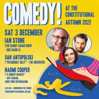 Comedy at The Constitutional - Sat 3 Dec