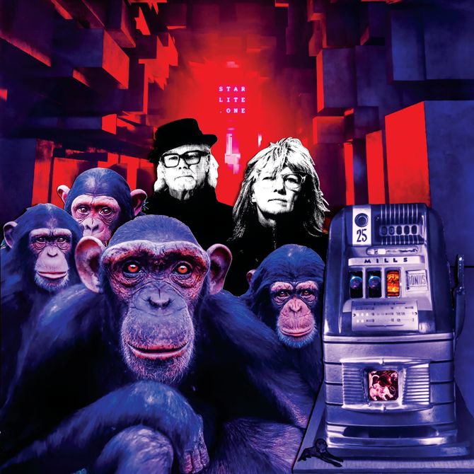 Starlite.One - the new album by Starlite & Campbell - front cover collage by Suzy Starlite