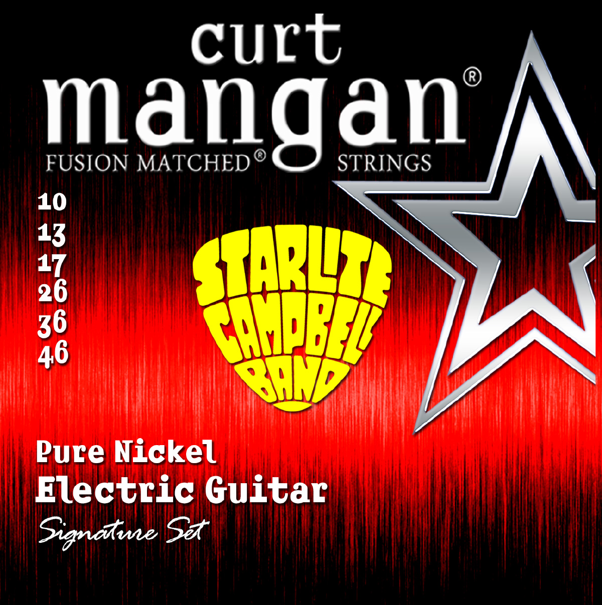 Curt Mangan fusion matched pure nickel strings for electric