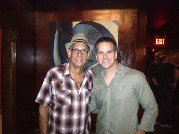 Peter with Liberty DeVitto (Billy Joel's drummer for 30 years) at the Cutting Room in NYC
