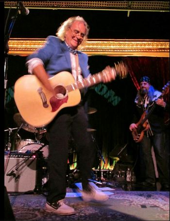 Terry strumming away the blues
