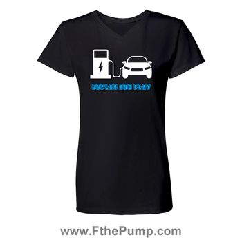 Women's V Neck UnPlug and Play
