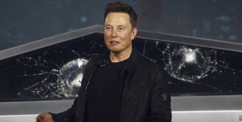 Elon cant believe the glass broke!
