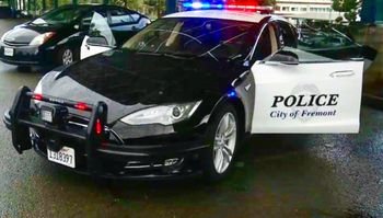 Fremont Tesla Patrol Car
