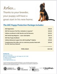 AKC Puppy Protection Package