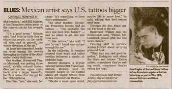 Empire News: Coverage of Paul working at the "Tattoos & Blues" convention in Santa Rosa, CA.
