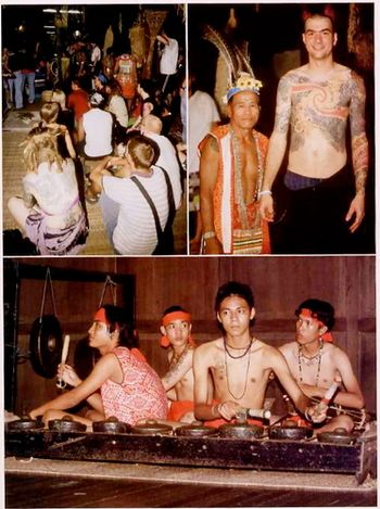 Tattoo Magazine: Special supplemental coverage of Borneo Tattoo Convention, Paul w/ Iban elder
