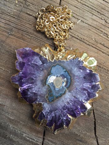 Amethyst Stalactite reverse side
