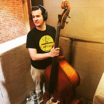 Laying down the bass track on "When She Walked Away" Dark Horse Recording studio, Franklin TN
