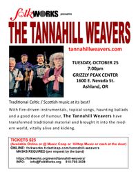 FolkWorks Ashland present The Tannahill Weavers