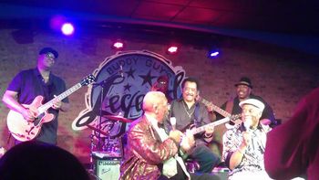 On stage with The King of Blues BB King,Buddy Guy & Jimmy Johnson
