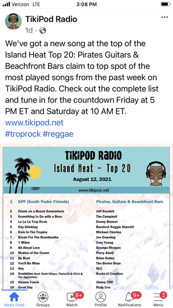 1 On TikiPod Radio

