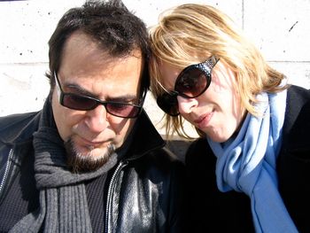 Jessica and I under the Arc de Triomphe in Paris, trying to recover from a week of writing in Sweden, and serious Jet lag.
