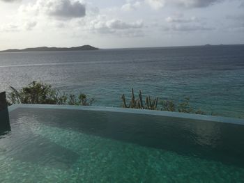 House view from the pool
