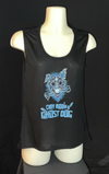 Ghost Dog Women's Blue Sleeveless Tank w/Teal Logo