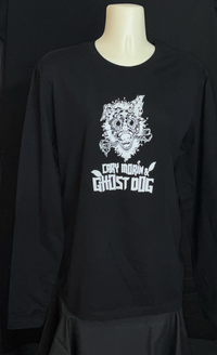 Ghost Dog Long Sleeve T Black w/white logo