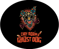 Cary Morin & Ghost Dog 3" Vinyl Sticker Orange/Blk