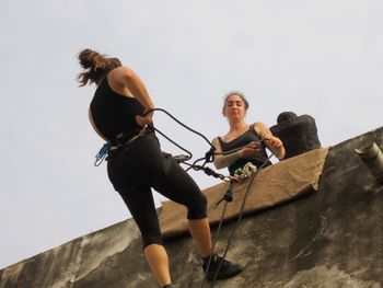 New Circus teachers in workshop
