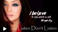 Leila - Listen Don't Listen - Lyric Video (AVI file)