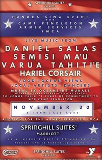 Live Music from Daniel Salas, Semisi Ma'U, Varua Tahiti'e, Hariel Corsair