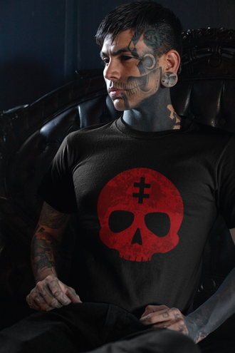 Terror Parade skull Tattoed guy