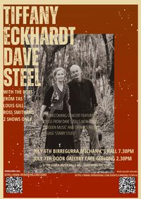 Homecoming Concert in Birregurra with Dave Steel and Tiffany Eckhardt
