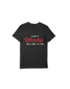 Black T-Shirt w/ Red & White Print