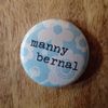 Blue Floral Manny Bernal button #3