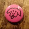 Pink Dog button #16