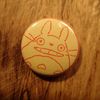 Yellow Totoro button #20