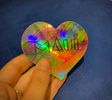 ::: Maui Heart Holographic Sticker :::