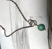 Silver Heart Clasp Necklace with Copper Chain 