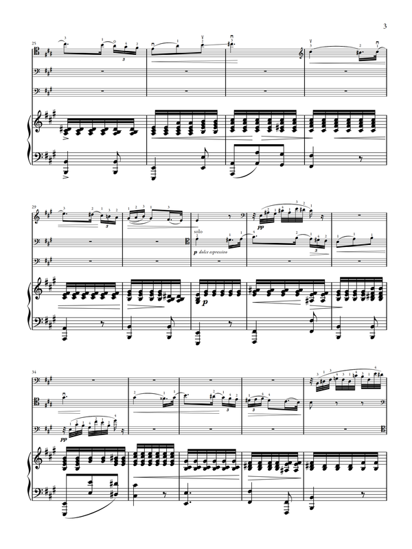 Traitor's Requiem Sheet music for Piano, Cello, Guitar, Strings group  (Mixed Quartet)