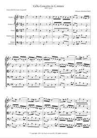 J. S. Bach - Violin Concerto, BWV 1041 (Transcribed for Cello and Orchestra)