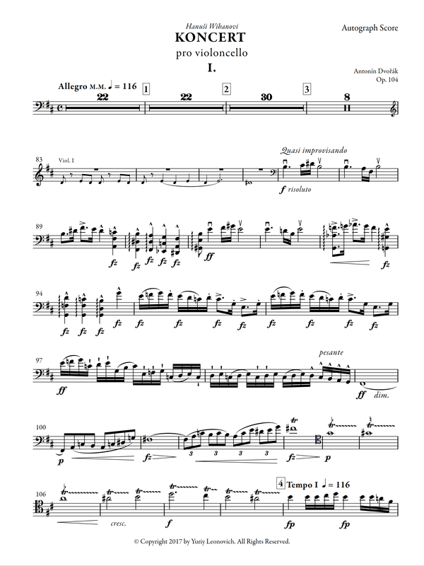 ドヴォルザーク：チェロ協奏曲 Op. 104／ロンド Op. 94
