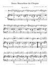 Chopin-Servais - 2 Mazurkas (Transcribed for Cello and Piano)