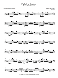 J. S. Bach - Prelude in C minor, BWV 999 (Transcribed for Cello Solo)