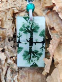 Handmade Pendant - Double Trees