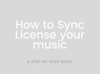 How to Sync License your music ( PDF download ) 