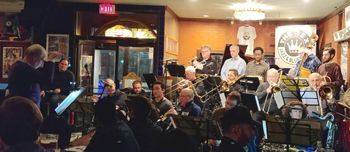 Conducting The Mike Malone Writers Jazz Orchestra at The Rex Jazz & Blues Bar, Toronto
