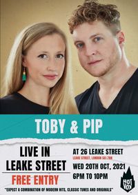 Toby & Pip at 26 Leake Street