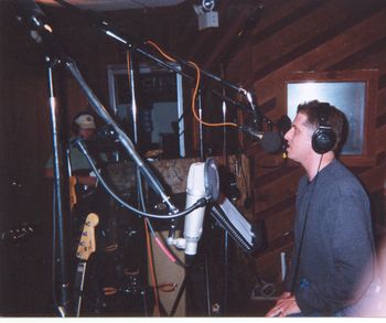 Harvest Gospel Studio 2002 laying down scratch vocals.
