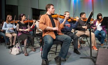 Northwest Symphony Orchestra dress rehearsal
