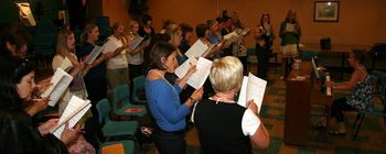 Les Ms. in Rehearsal
