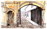 Yellow door, Astrakhan
