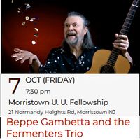 Fermenters Trio (This show has been changed to a private event as part of a living room concert series)