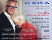 TIX AVAILABLE AT THE DOOR  Rhiannon & Laurence Hobgood at Leo Nani: Songs & Improvisations