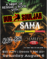 A Night of Reggae Rock with Dub Souljah, SAMA, Haz-Bin