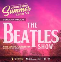 Pete Cornelius performs with the Beatles Show at Launceston's Summer Series